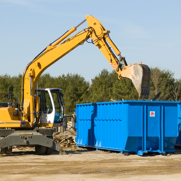 are there any restrictions on where a residential dumpster can be placed in La Fayette